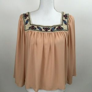 FLYING TOMATO Boho Peasant Top